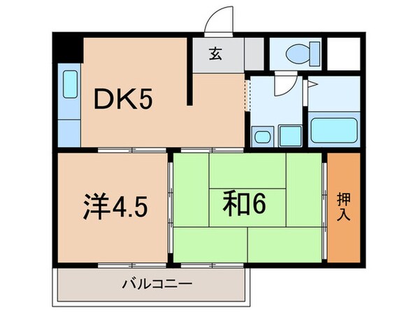 サンピエ－ル中野の物件間取画像